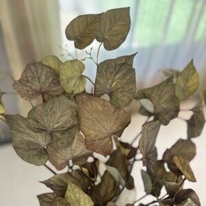 Fall leaf spray, 2 leaf variety, home decor, faux fall leaves, artificial grass